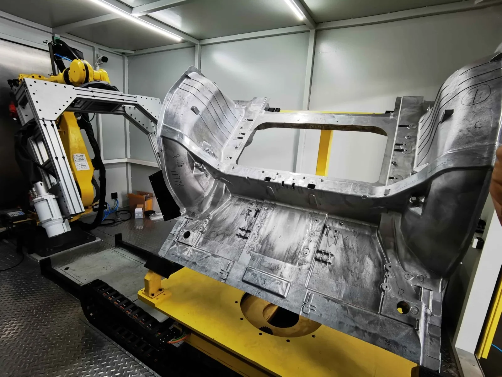 Inspection of a structural aluminum casting