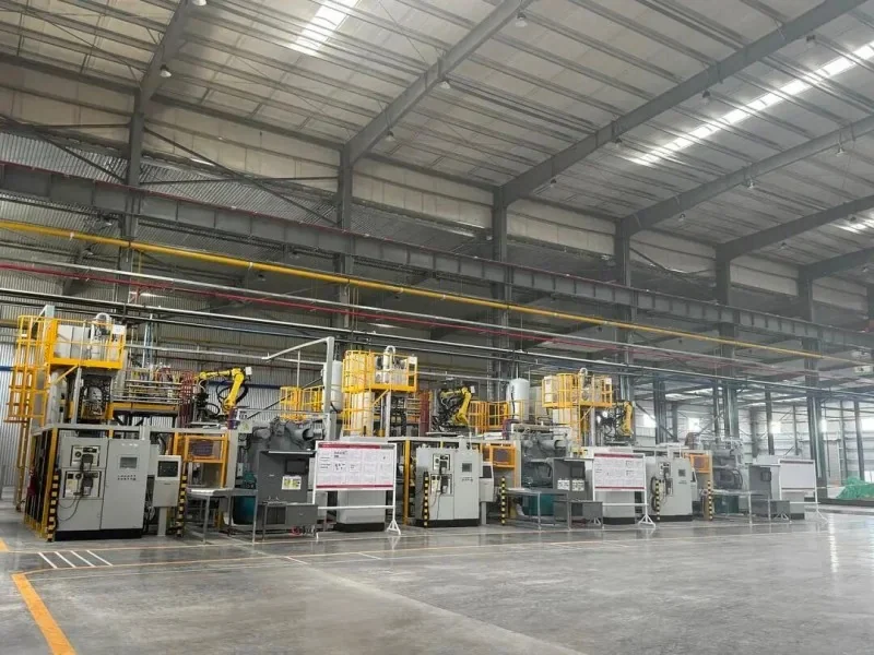 Die-casting production hall