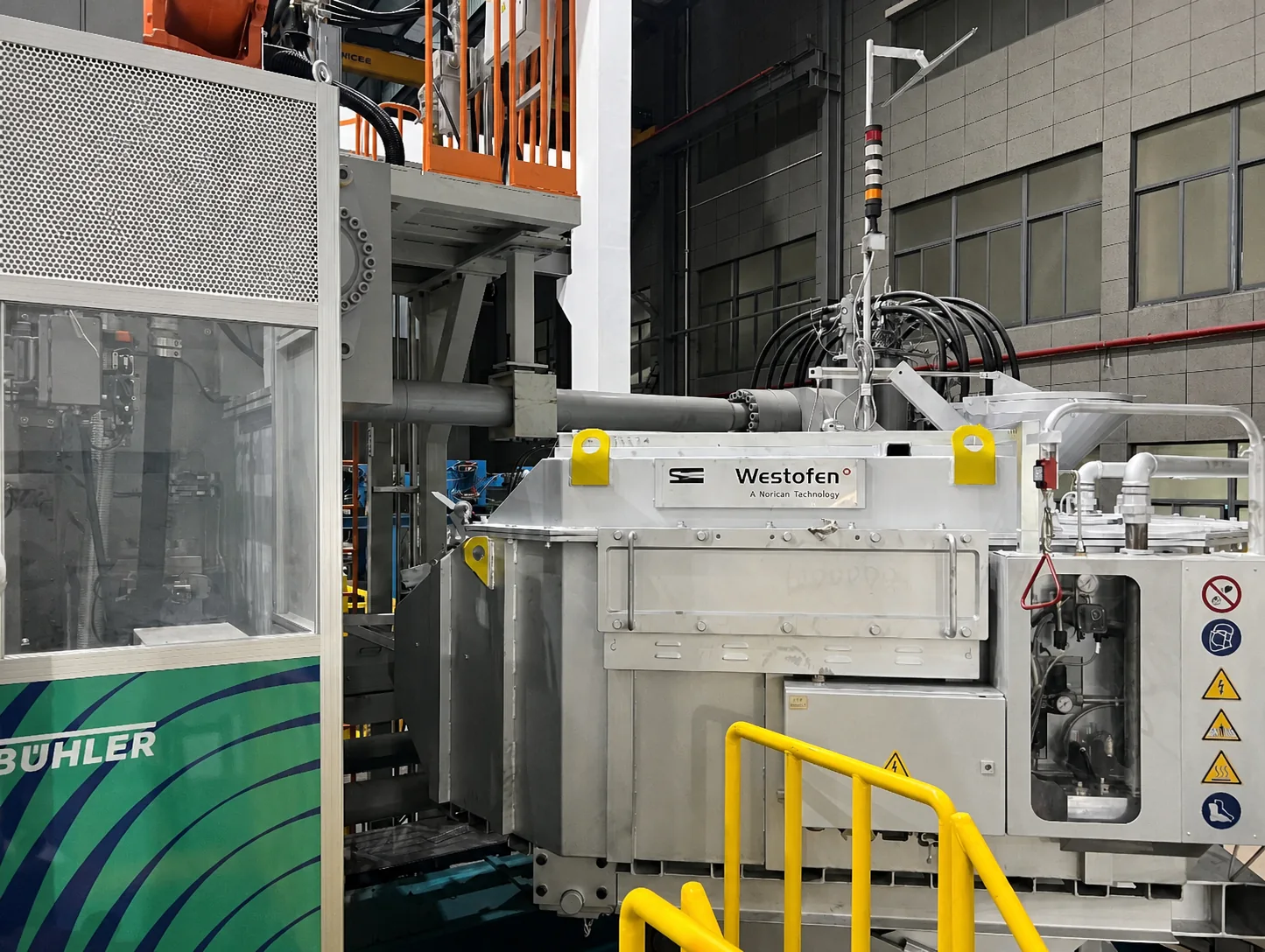 Bühler die-casting equipment in a strategic manufacturing-base workshop