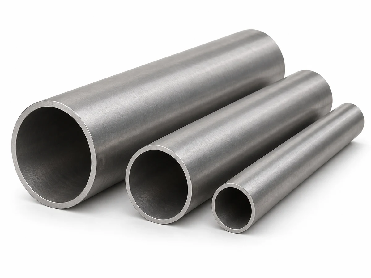 Straight seamless steel tubes with open ends