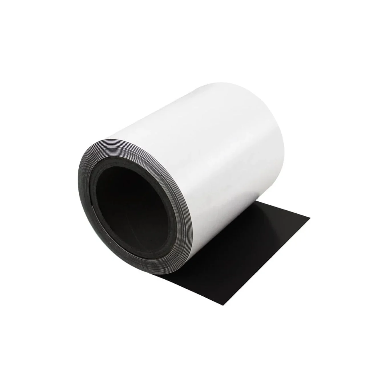 Flexible adhesive magnetic material