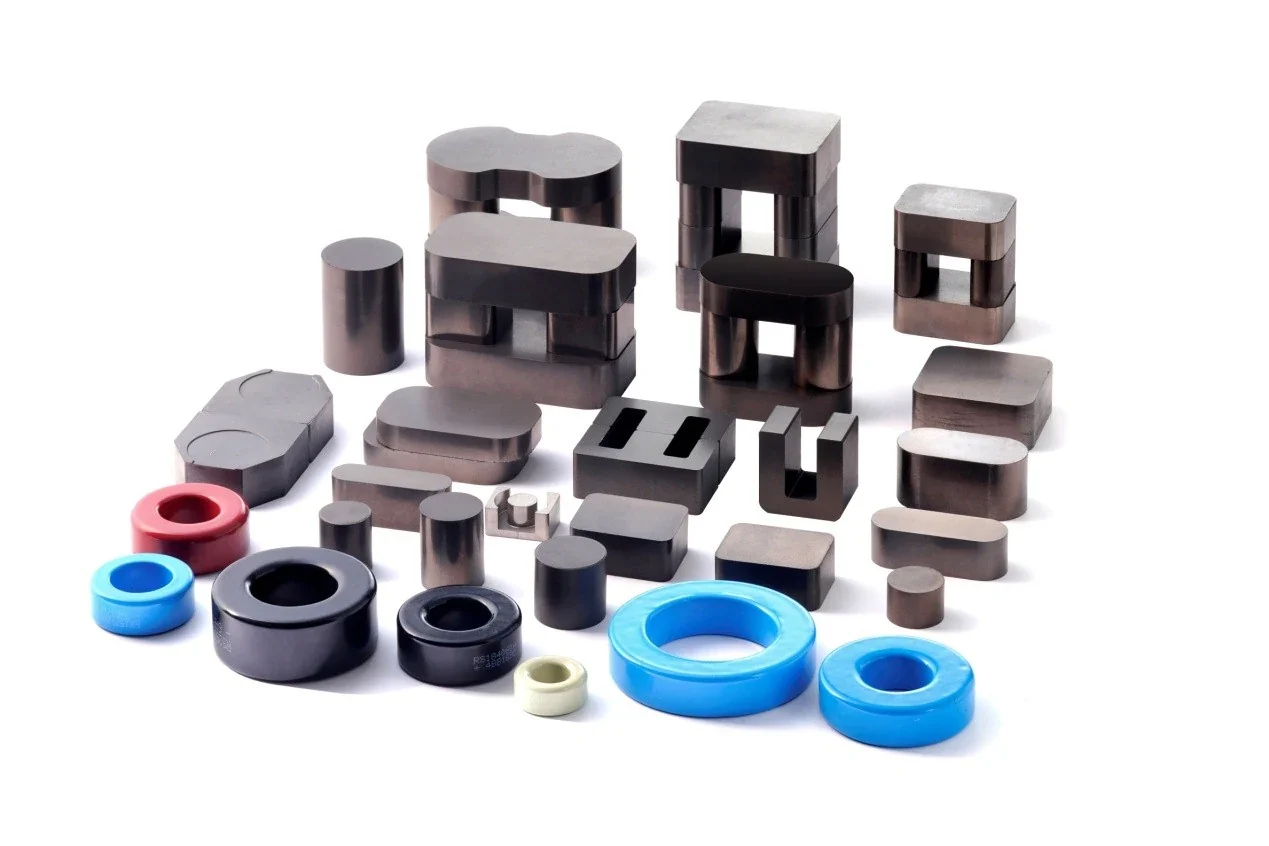 Soft magnetic cores in several geometries