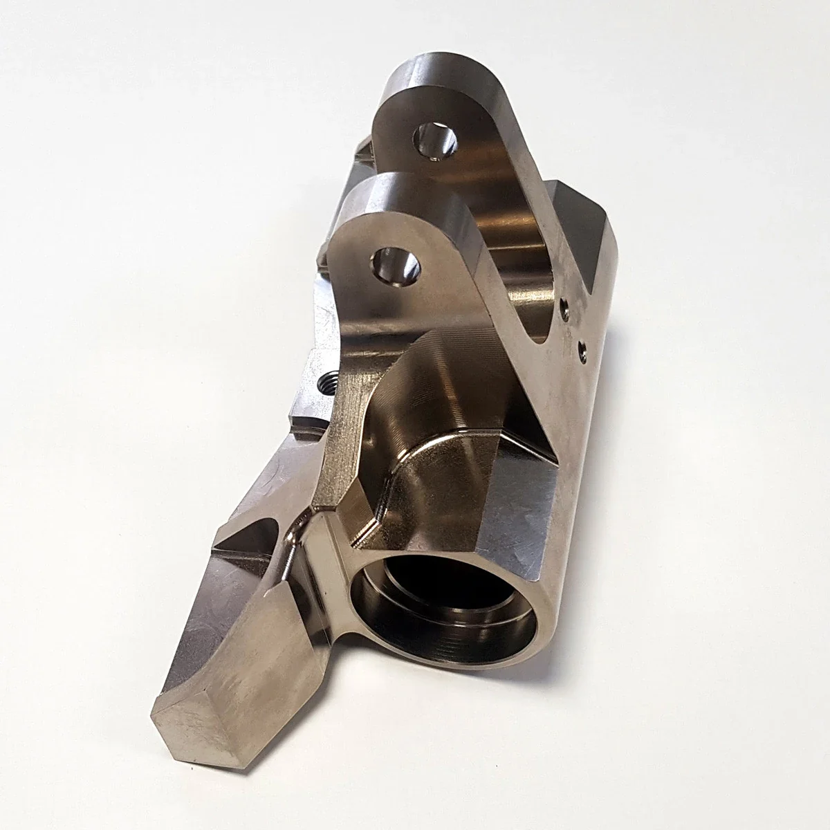 Representative complex CNC machined aluminum part