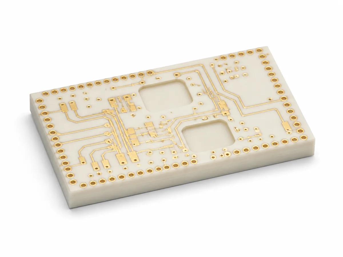 Metallized multilayer ceramic substrate