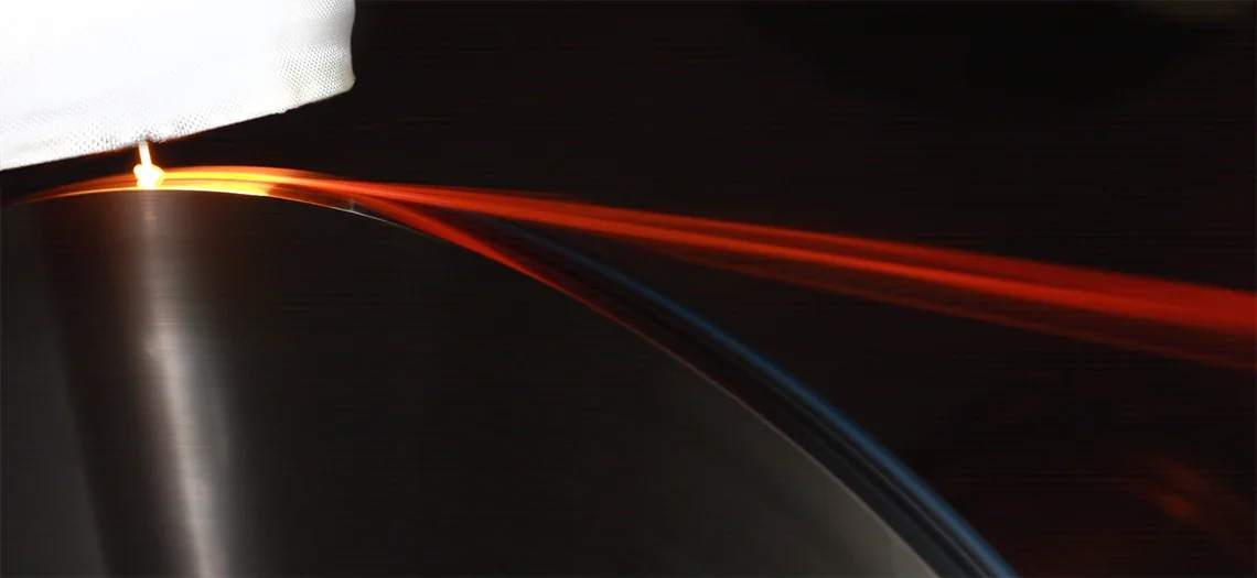 Melt-spun magnetic ribbon processing