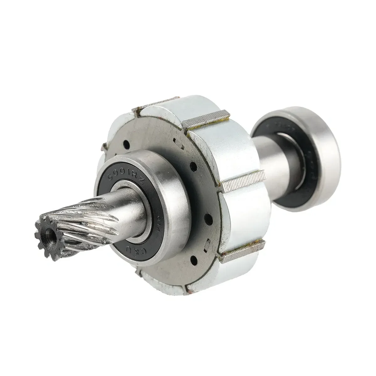 Segmented rotor assembly with bearings