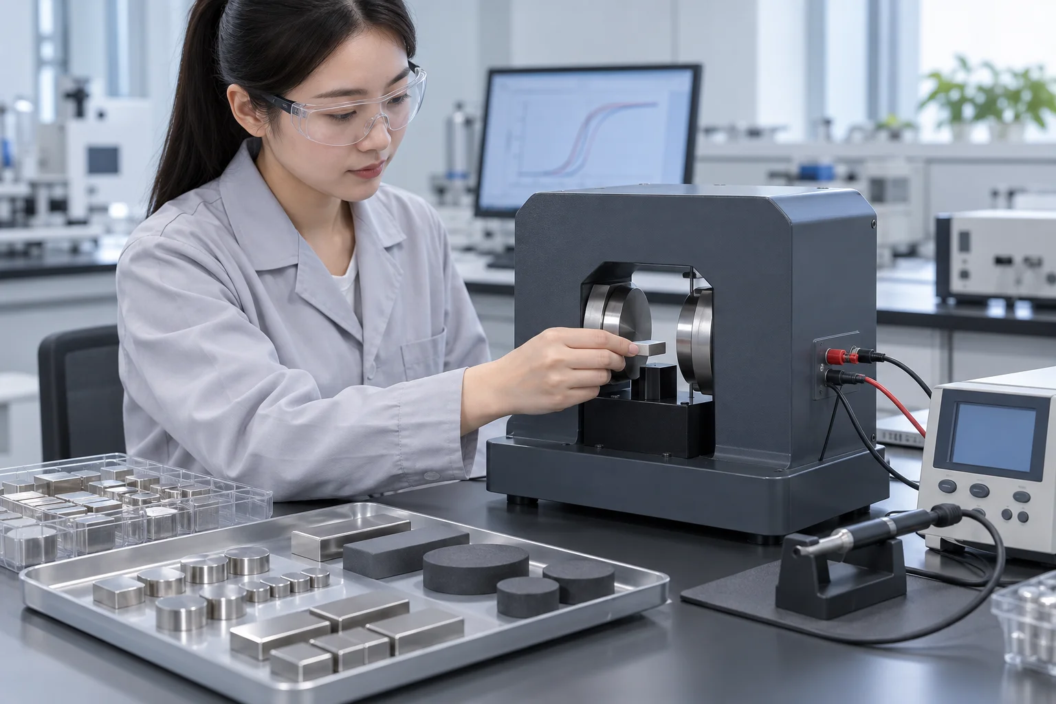 Illustrative permanent magnet measurement scene