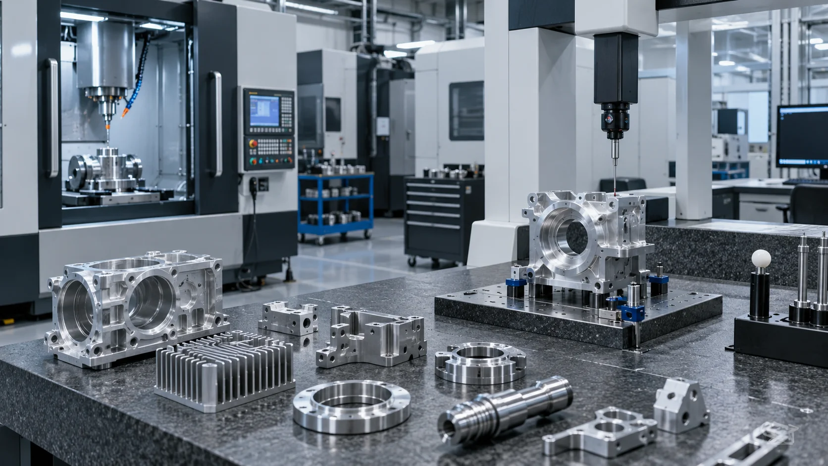 Precision machining cells and components