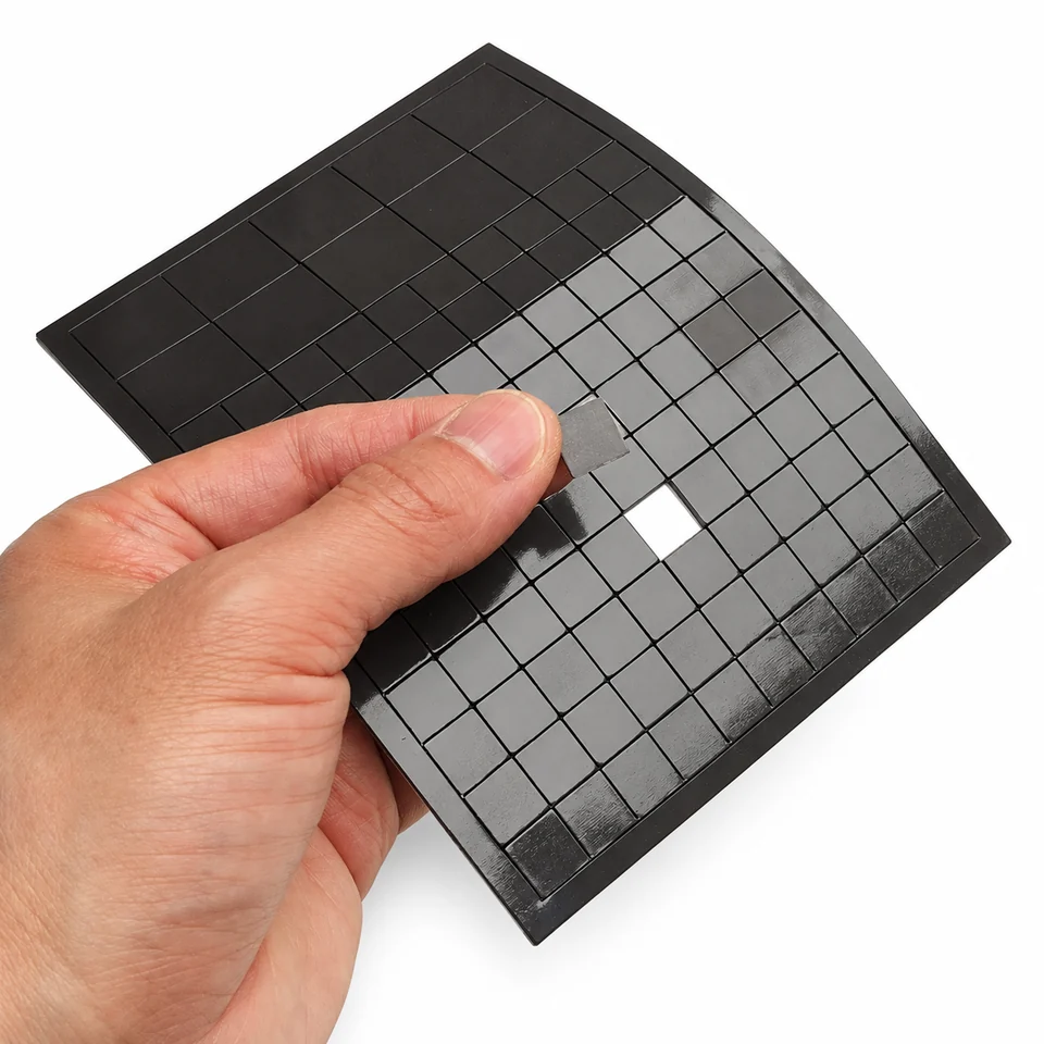 Kiss-cut and die-cut flexible magnet parts