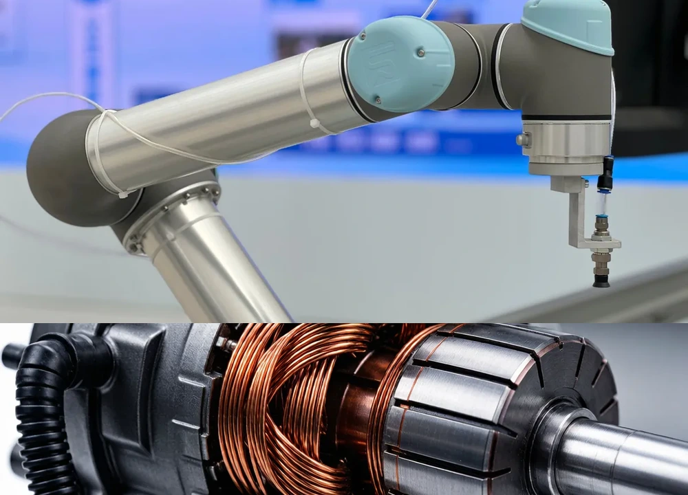 New-energy vehicles and intelligent robotics illustration