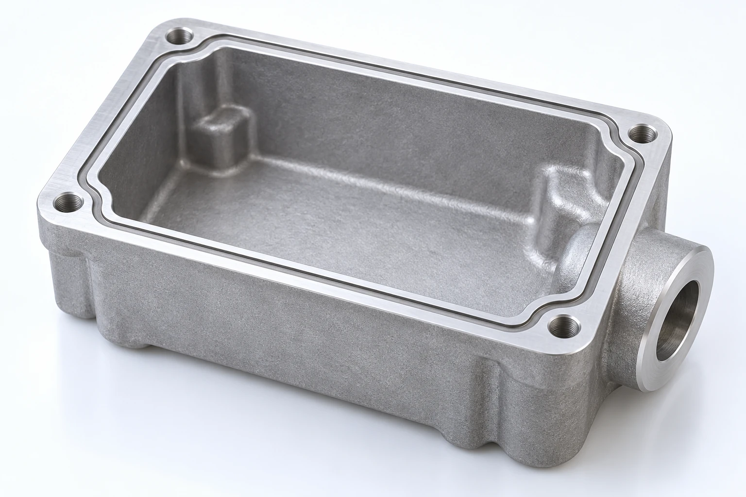 Sealing groove and machined land