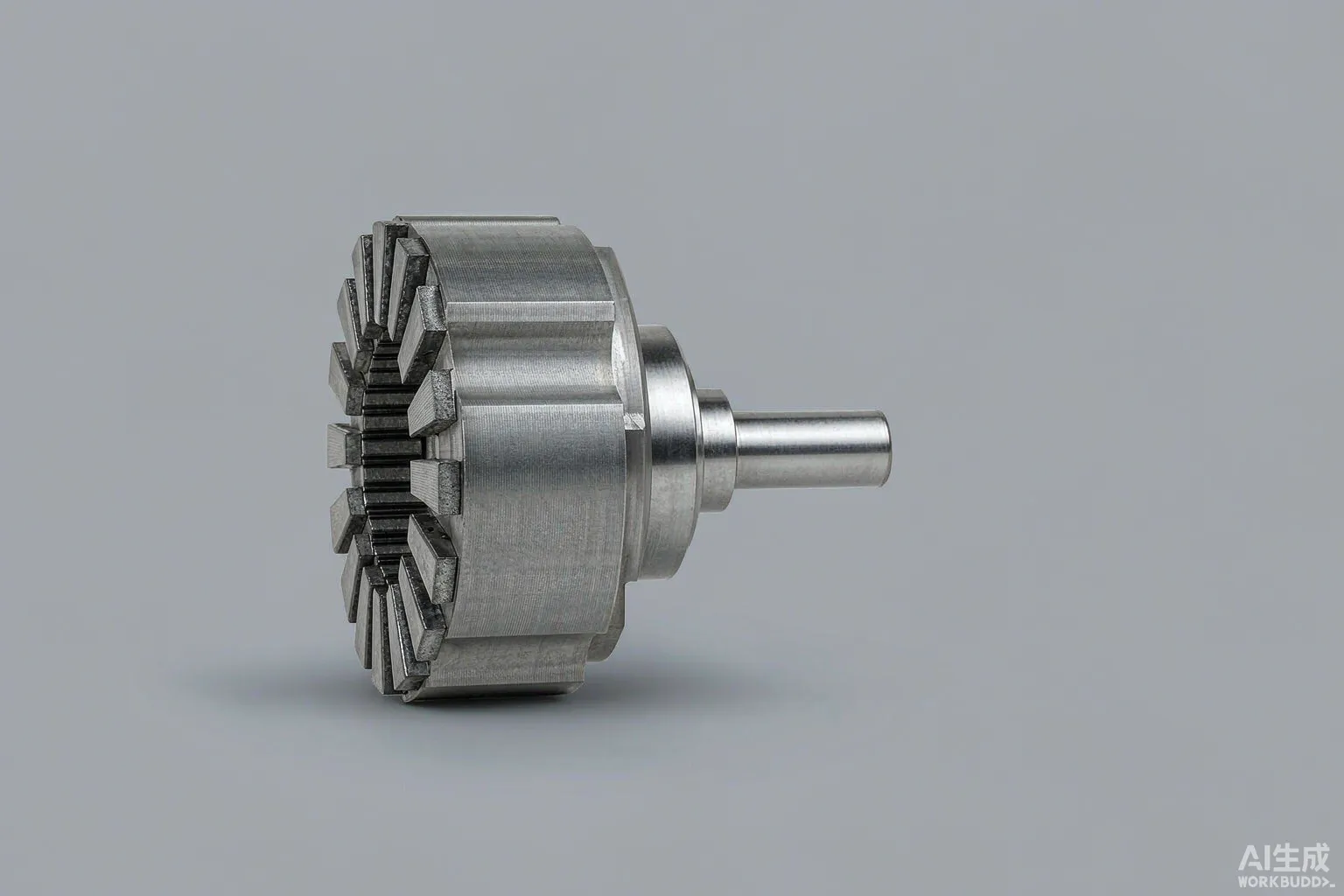 Single complex five-axis CNC machined part