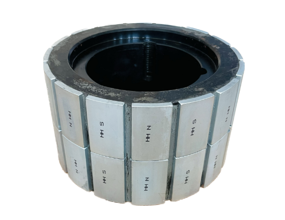 Multi-pole ring magnet rotor magnetic field distribution test