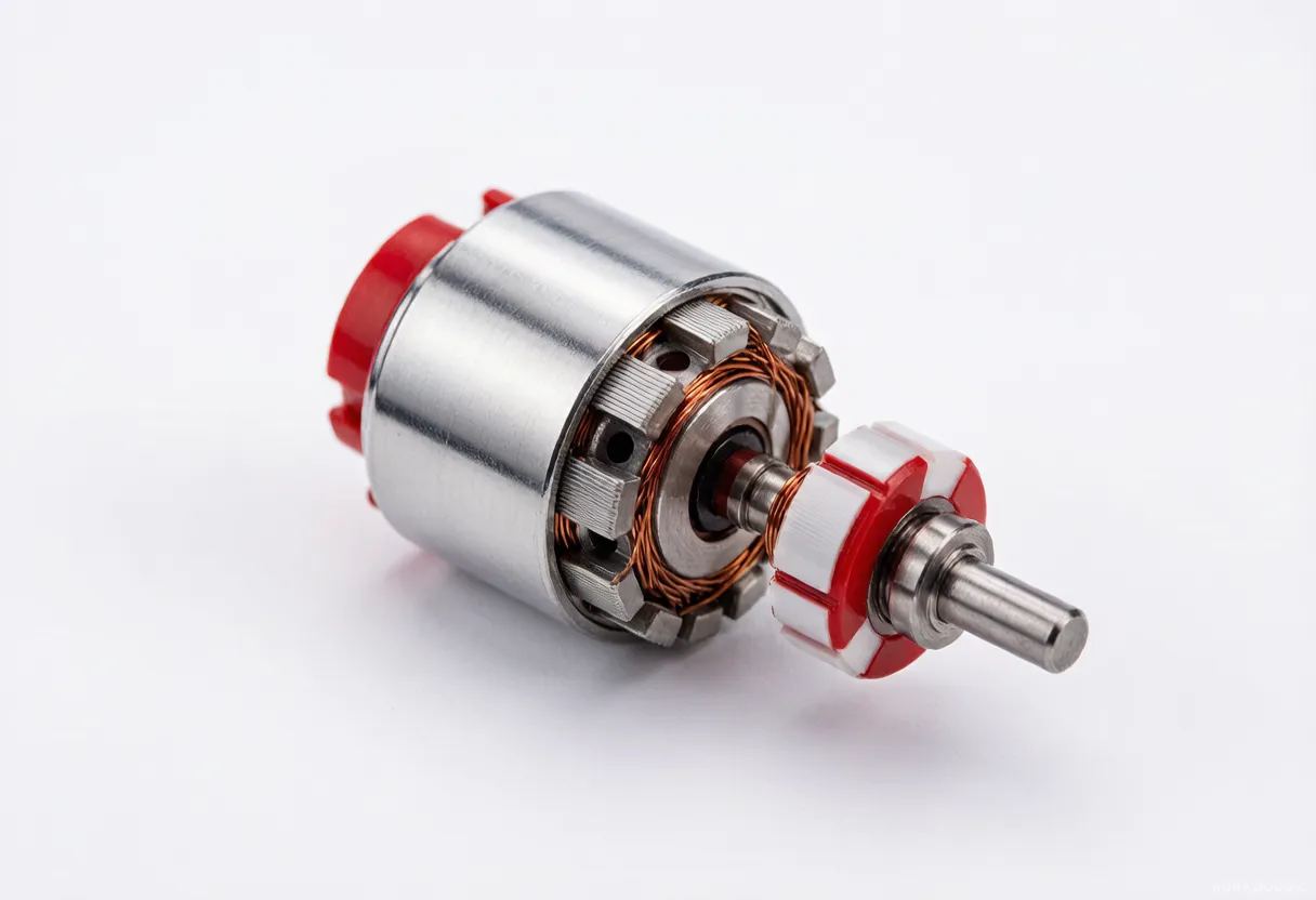 Compact motor magnetic circuits