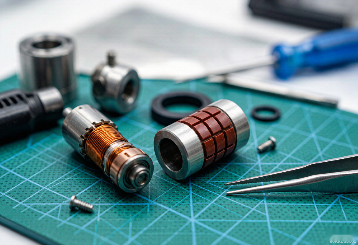 Micro motor with flexible magnet strip