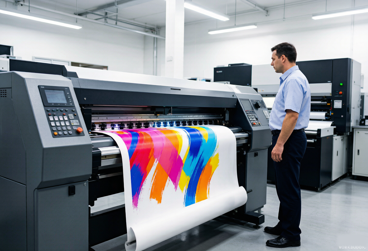 Wide-format printing on flexible magnetic media