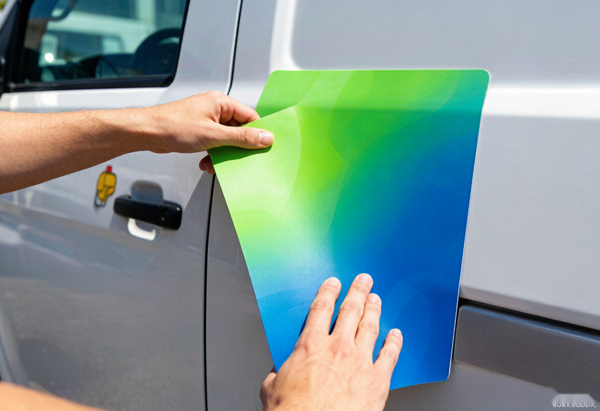 Flexible magnetic car signage