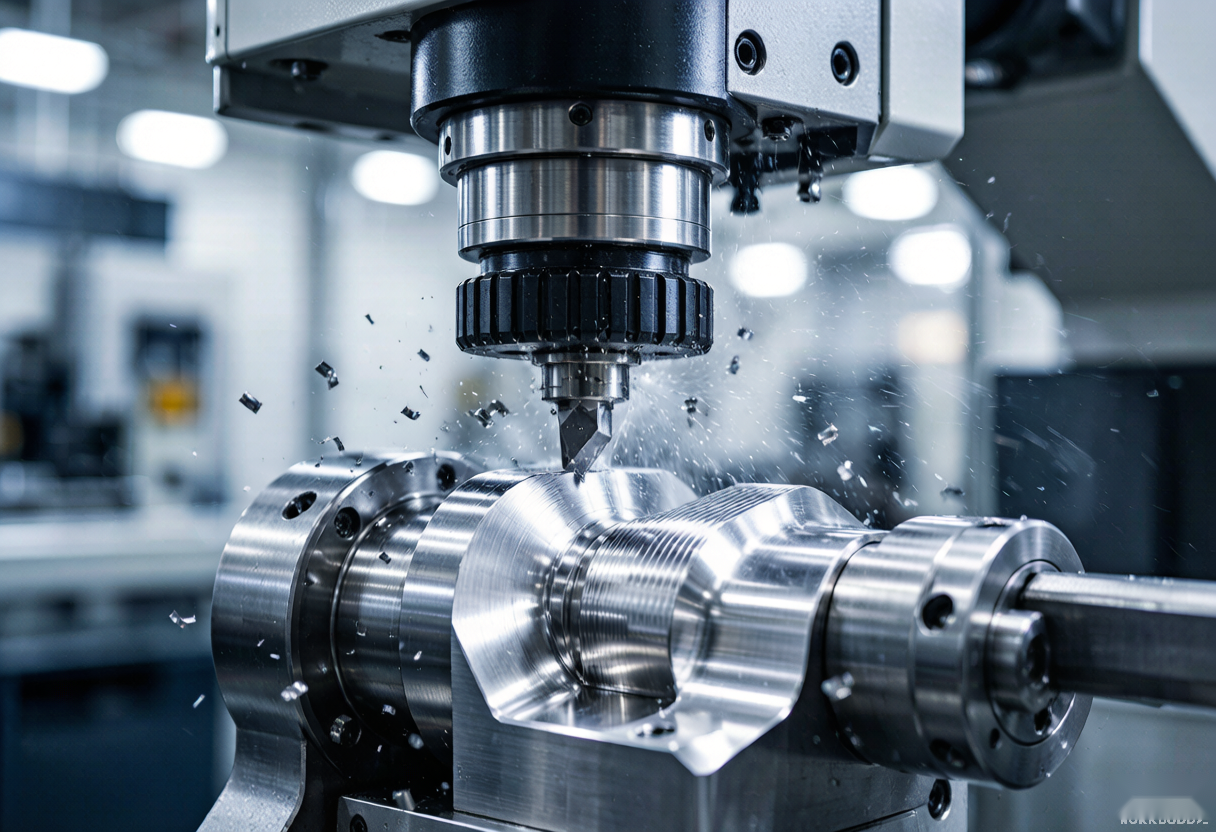 CNC machining of precision metal components