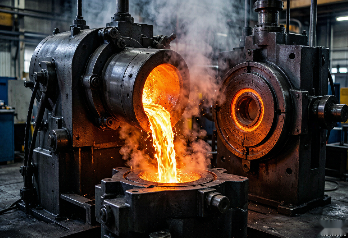 Aluminum die casting production