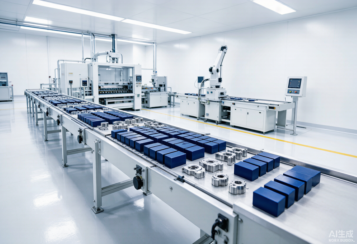 Automated NdFeB magnet production line at Ningbo Empire