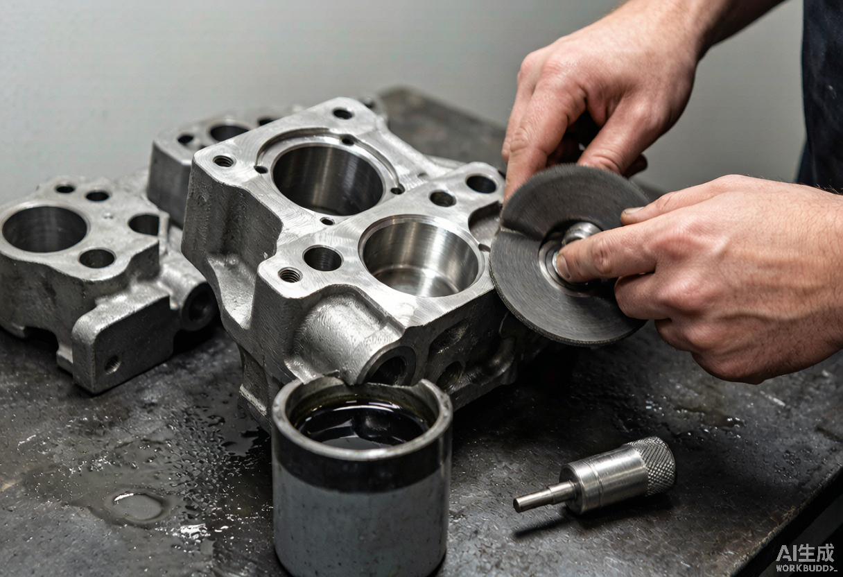 Surface finishing and inspection of metal parts