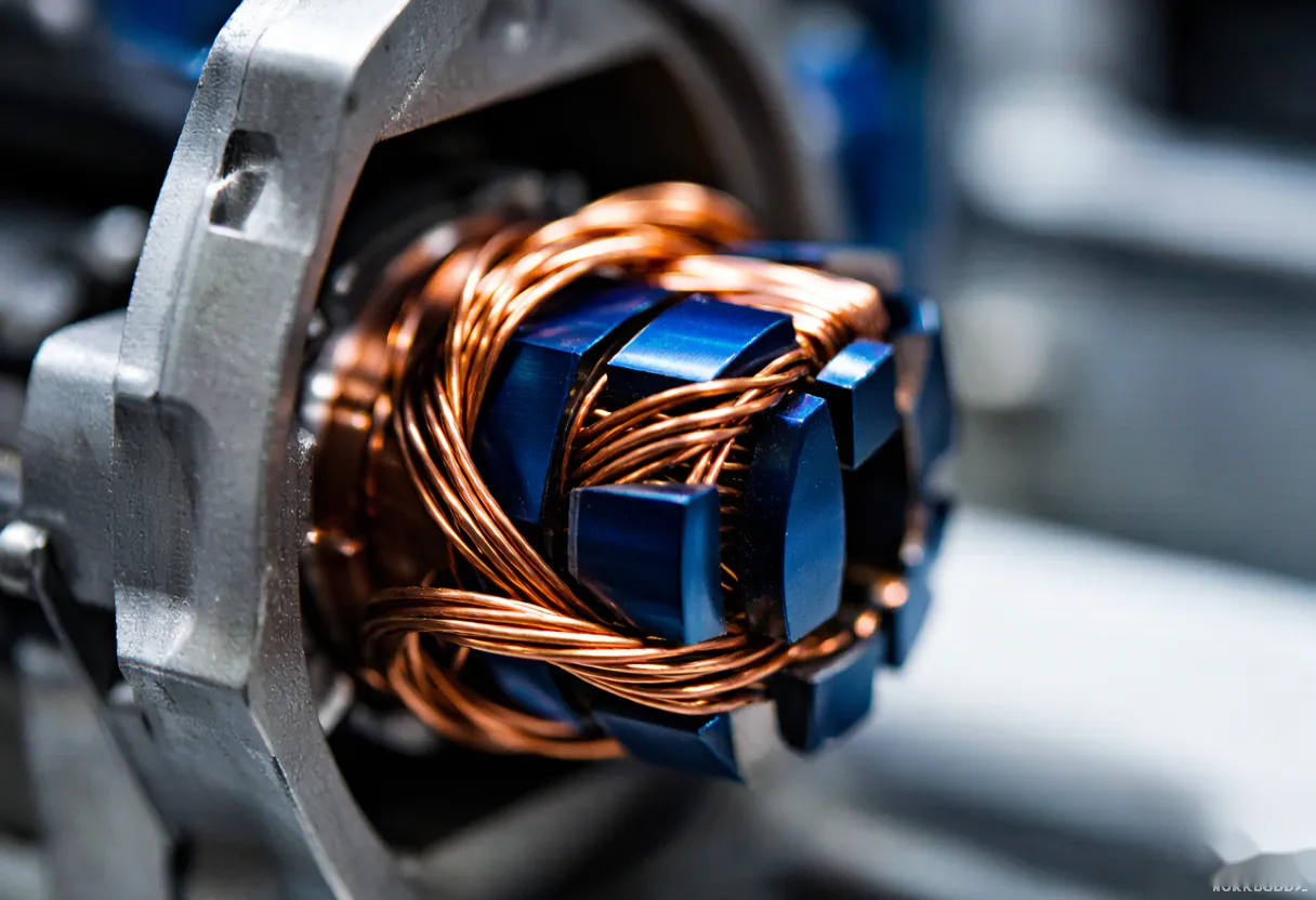 Motor winding and magnetic circuit integration