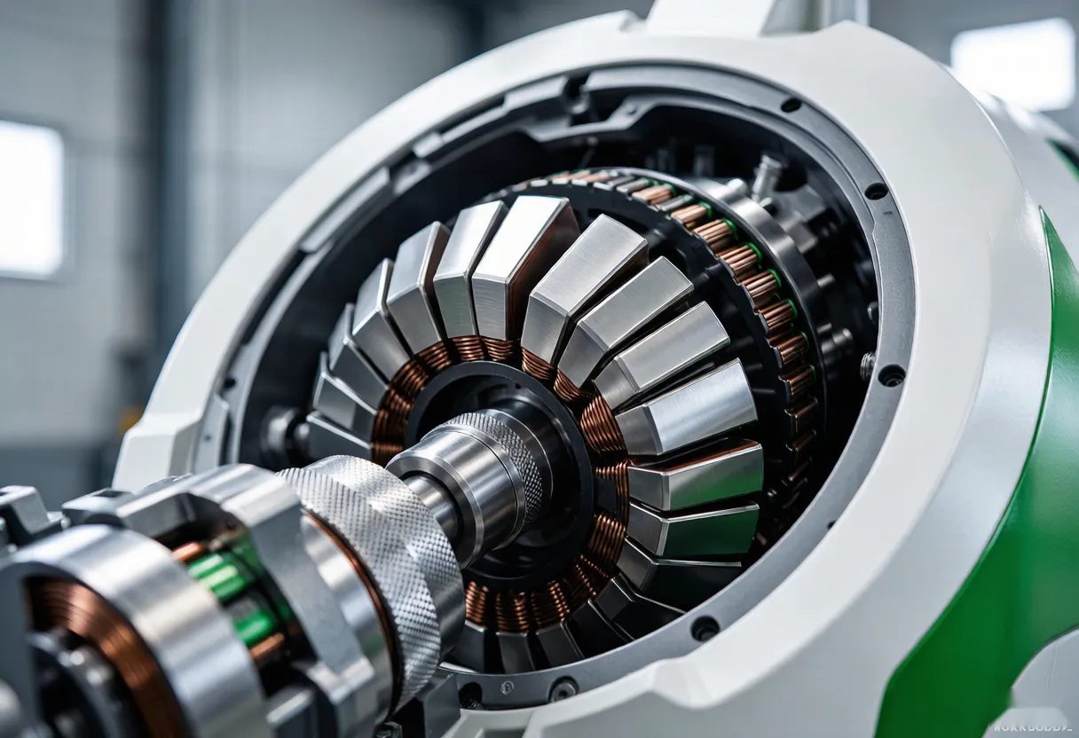 Permanent-magnet motor cross-section