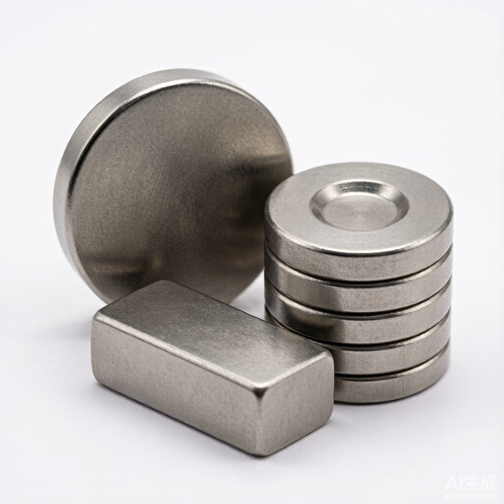 Samarium cobalt SmCo magnets in disc and block shapes