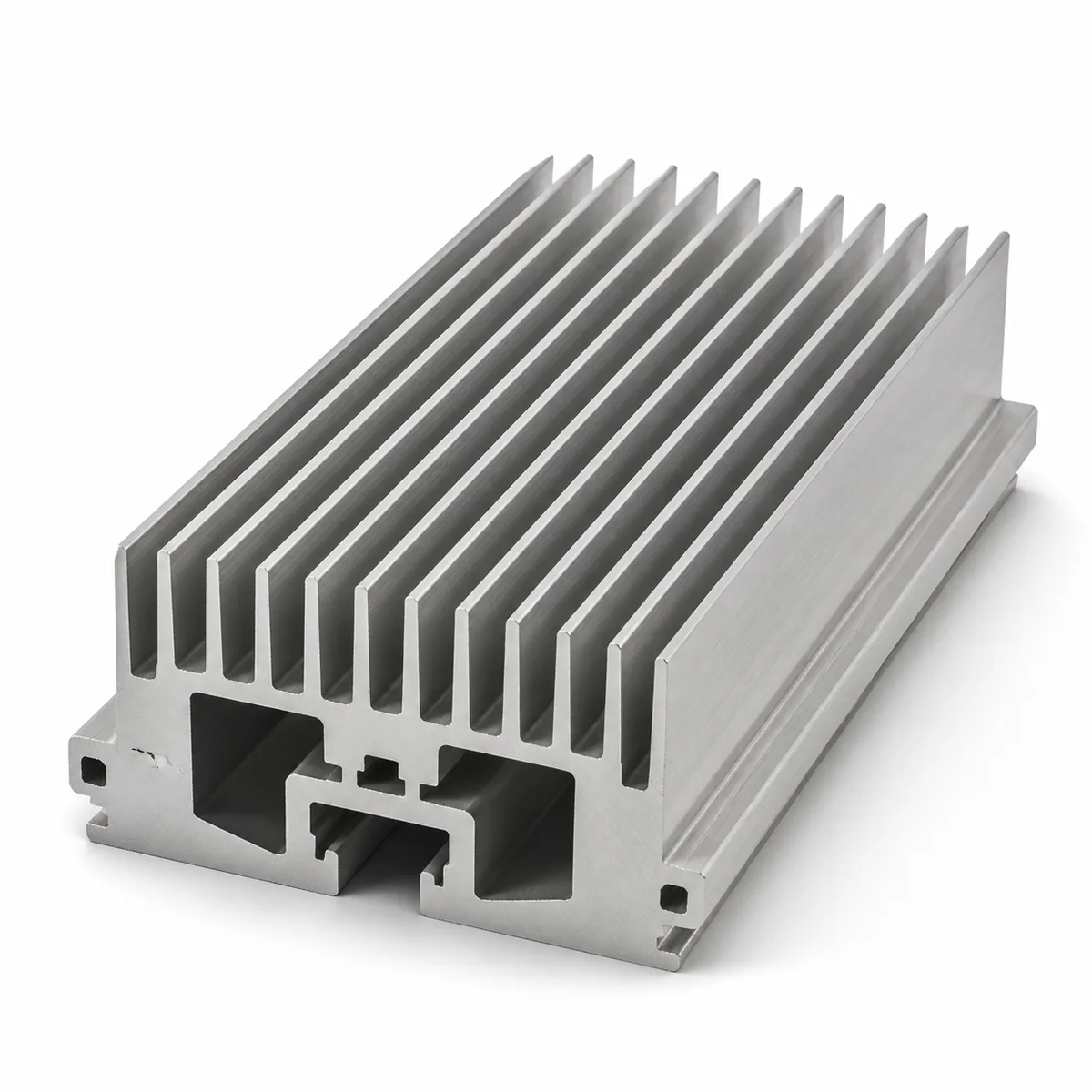 Finned aluminum heat-sink profile