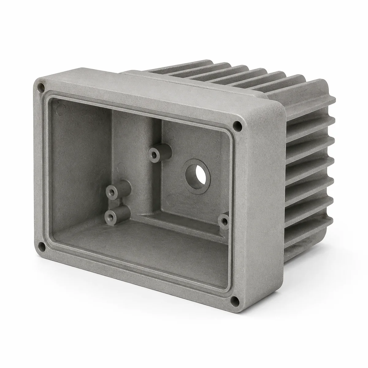 Representative die-cast aluminum architectural wall-light housing